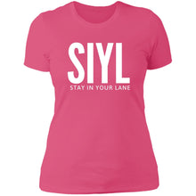 Load image into Gallery viewer, SIYL- Stay In Your Lane Ladies T-Shirt