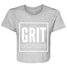 Load image into Gallery viewer, TSF: GRIT Ladies' Flowy Cropped Tee