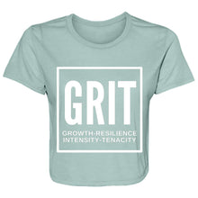 Load image into Gallery viewer, TSF: GRIT Ladies' Flowy Cropped Tee