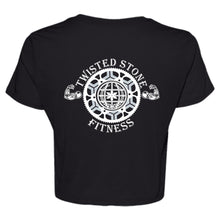 Load image into Gallery viewer, SIYL: STAY IN YOUR LANE  Ladies' Flowy Cropped Tee