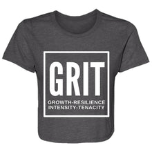 Load image into Gallery viewer, TSF: GRIT Ladies' Flowy Cropped Tee