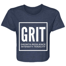 Load image into Gallery viewer, TSF: GRIT Ladies' Flowy Cropped Tee