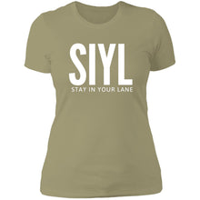 Load image into Gallery viewer, SIYL- Stay In Your Lane Ladies T-Shirt
