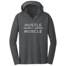 Load image into Gallery viewer, TSF: Hustle over Muscle Unisex Triblend Hooded T-Shirt