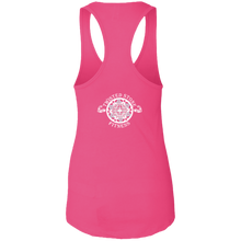 Load image into Gallery viewer, SIYL- Stay In Your Lane Ladies Ideal Racerback Tank (logo back)