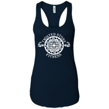 Load image into Gallery viewer, SIYL- Stay In Your Lane Ladies Ideal Racerback Tank (logo front)