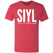 Load image into Gallery viewer, SIYL: Stay In Your Lane Men's Tri-blend T-Shirt