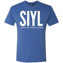 Load image into Gallery viewer, SIYL: Stay In Your Lane Men's Tri-blend T-Shirt