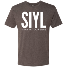 Load image into Gallery viewer, SIYL: Stay In Your Lane Men's Tri-blend T-Shirt