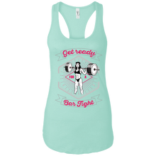 Load image into Gallery viewer, Get Ready for a Bar Fight Ladies Ideal Racerback Tank