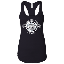 Load image into Gallery viewer, SIYL- Stay In Your Lane Ladies Ideal Racerback Tank (logo front)