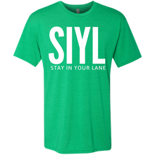 Load image into Gallery viewer, SIYL: Stay In Your Lane Men's Tri-blend T-Shirt