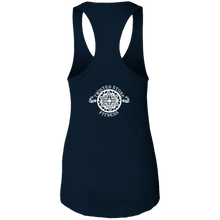 Load image into Gallery viewer, SIYL- Stay In Your Lane Ladies Ideal Racerback Tank (logo back)