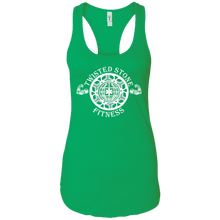Load image into Gallery viewer, SIYL- Stay In Your Lane Ladies Ideal Racerback Tank (logo front)
