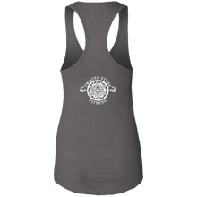 Load image into Gallery viewer, SIYL- Stay In Your Lane Ladies Ideal Racerback Tank (logo back)