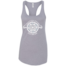 Load image into Gallery viewer, SIYL- Stay In Your Lane Ladies Ideal Racerback Tank (logo front)