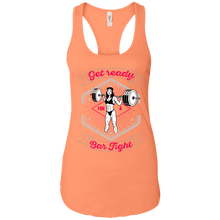 Load image into Gallery viewer, Get Ready for a Bar Fight Ladies Ideal Racerback Tank