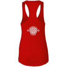 Load image into Gallery viewer, SIYL- Stay In Your Lane Ladies Ideal Racerback Tank (logo back)