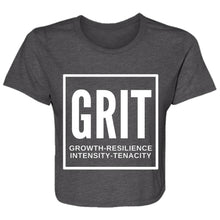 Load image into Gallery viewer, TSF: GRIT Ladies&#39; Flowy Cropped Tee