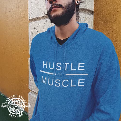 TSF: Hustle over Muscle Unisex Triblend Hooded T-Shirt