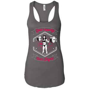 Get Ready for a Bar Fight Ladies Ideal Racerback Tank
